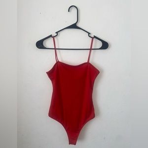 Red bodysuit